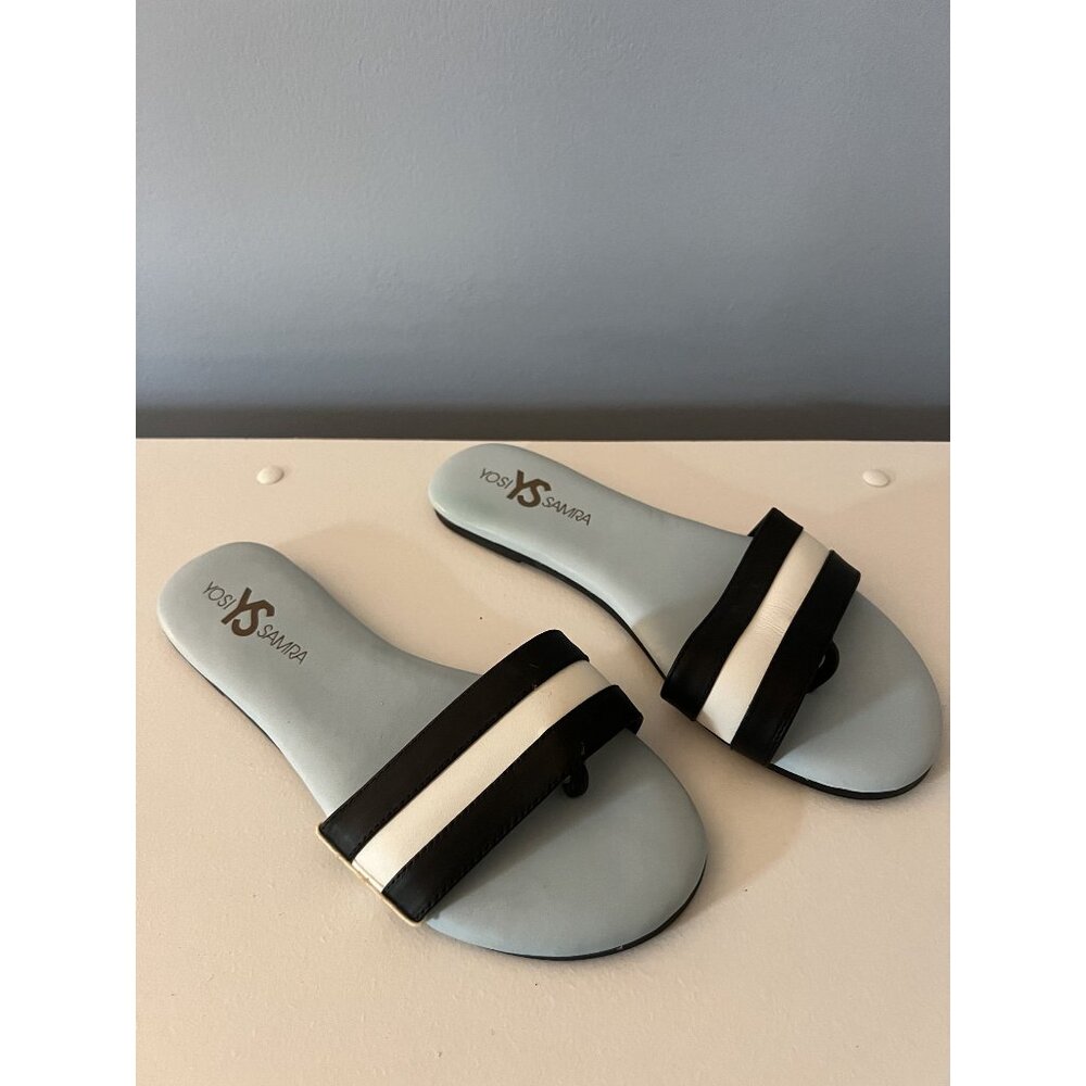 Yosi YS Samra Women's Black & Teal Sandals Size 7